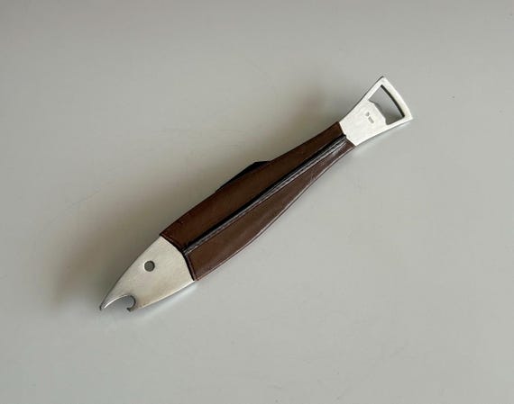 Vintage Fish Shaped Bottle Opener by Carl AUBOCK