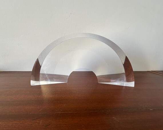 Rare Lucite Arch Sculpture by Alessio Tasca