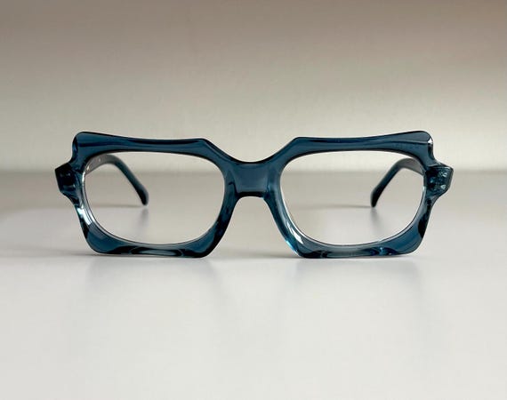 Rare 60s Pierre CARDIN Glasses Blue Frame