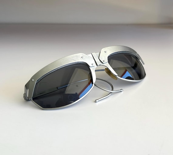Rare 80s IDC Folding Sunglasses For Marithé Francois GIRBAUD