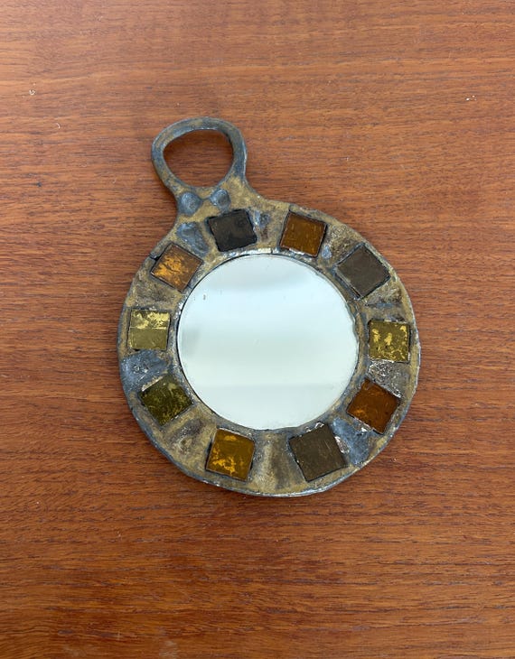 1970s Mirror by Irena JAWORSKA - Line VAUTRIN