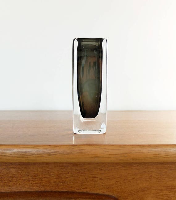 Swedish Sommerso Glass Vase by Nils LANDBERG for Orrefors - 60s