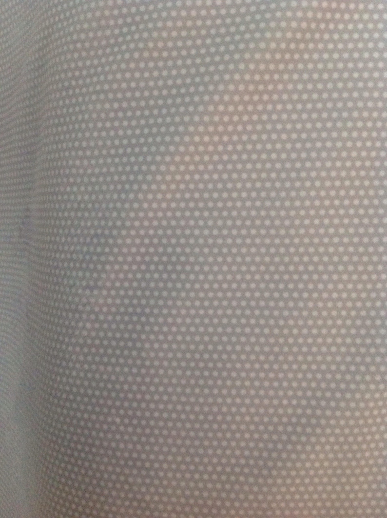 Fabric by the Yard by EZ Fabric Silver Gray Minky with Small White Dots Swiss Dots
