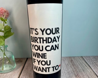 Birthday Wine Label | Personalized Wine Label | Custom Wine Label | Birthday Gift - Custom Birthday Gift | Birthday Gift For Her | 30th Bday