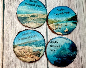 Acadia National Park Magnet | Acadia | Beehive | Photo Wood Slice Ornament | Acadia National Park Ornament | Bar Harbor | Maine