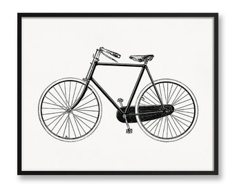 Bicycle Line Drawing Etsy