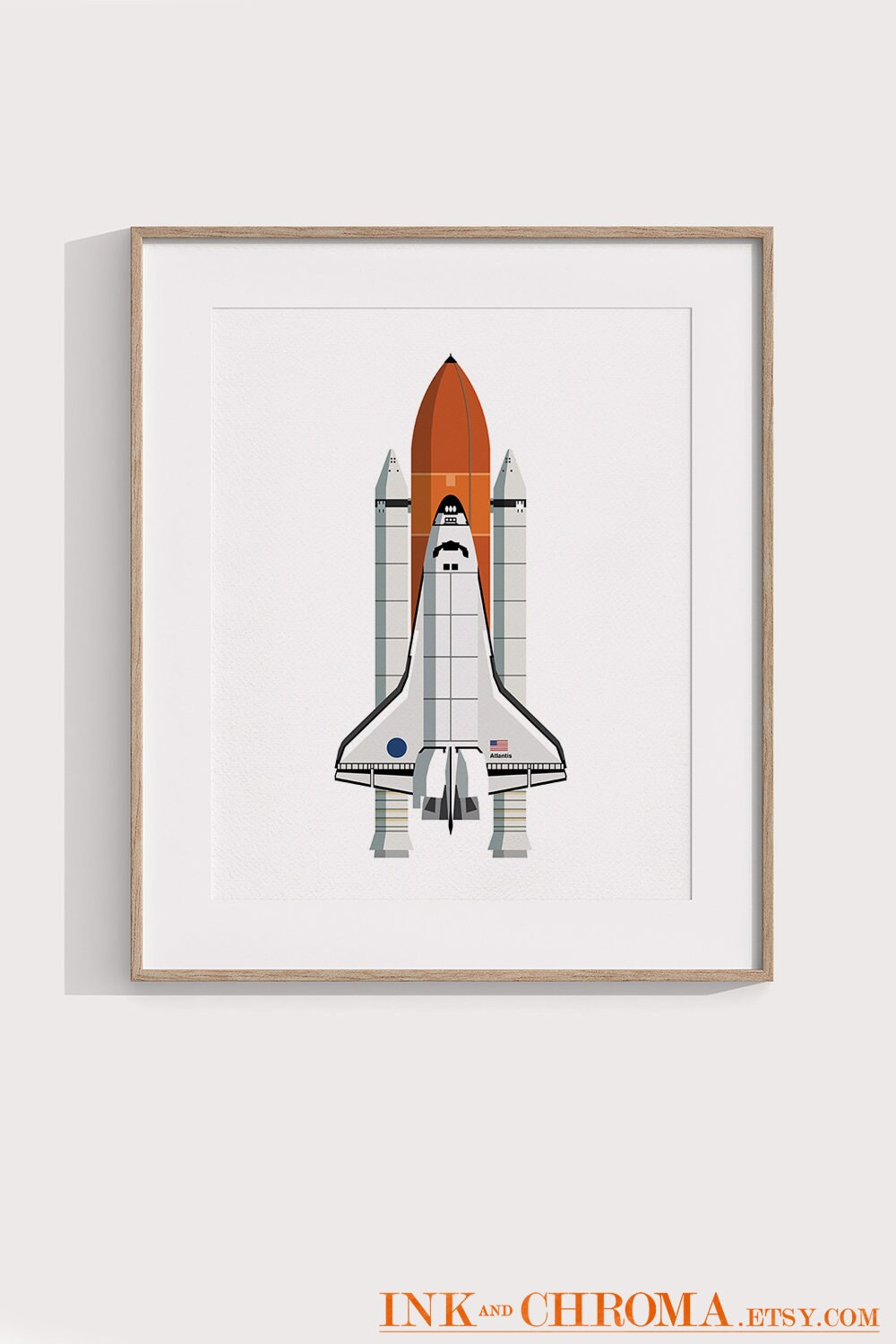 Space Shuttle Print, Rocket Ship Poster, NASA Space Launch ...