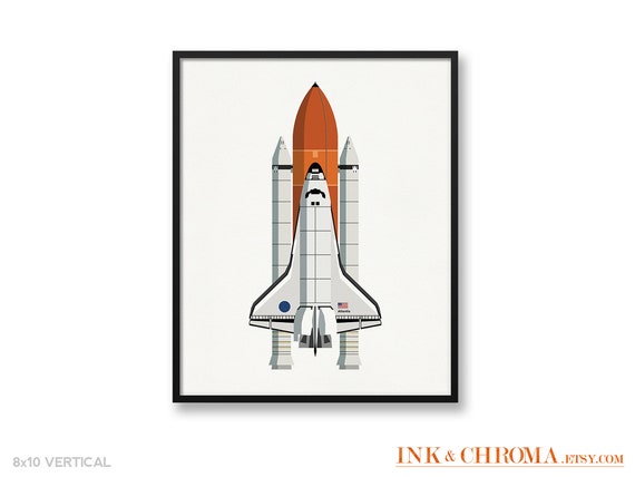DISCOVER Poster Space Shuttle Poster Print NASA NASA Poster Print 8x10