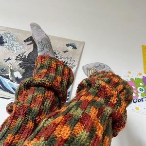 Autumn Leaves - Crochet Leg Warmers