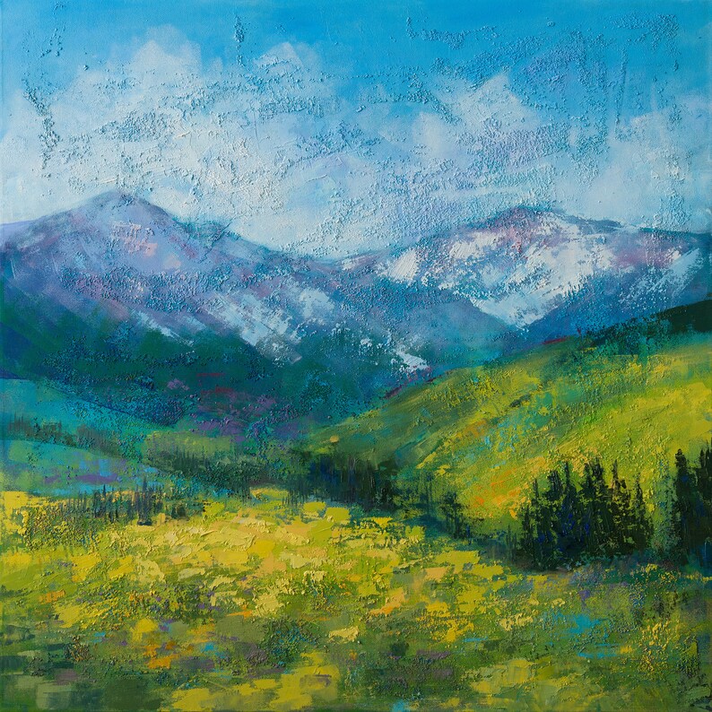 Original Oil Painting on Canvas Landscape Oil Painting Etsy