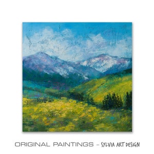 Original Oil Painting on Canvas, landscape oil painting original, Wall Art Oil Painting Original, landscape oil painting original on canvas