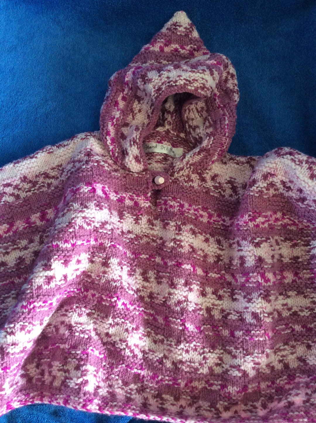 Hooded Little Girl Poncho Etsy