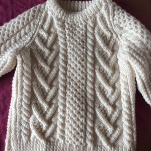 Jersey Aran para niños pequeños