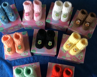 Boxed  Owl  Booties
