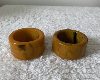 Pair of Vintage Bakelite Napkin Rings