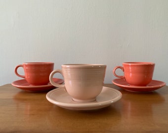 Fiestaware Cup and Saucer, Retired Colors