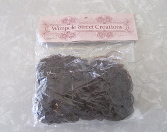 Vintage Doll Hair Brunette Dark Brown Wimpole Street Creations Doll Hair Wavy Strand Large  New in Package