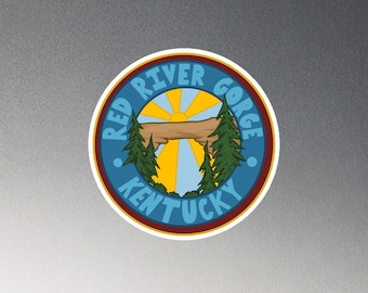 Red River Gorge Badge Magnet