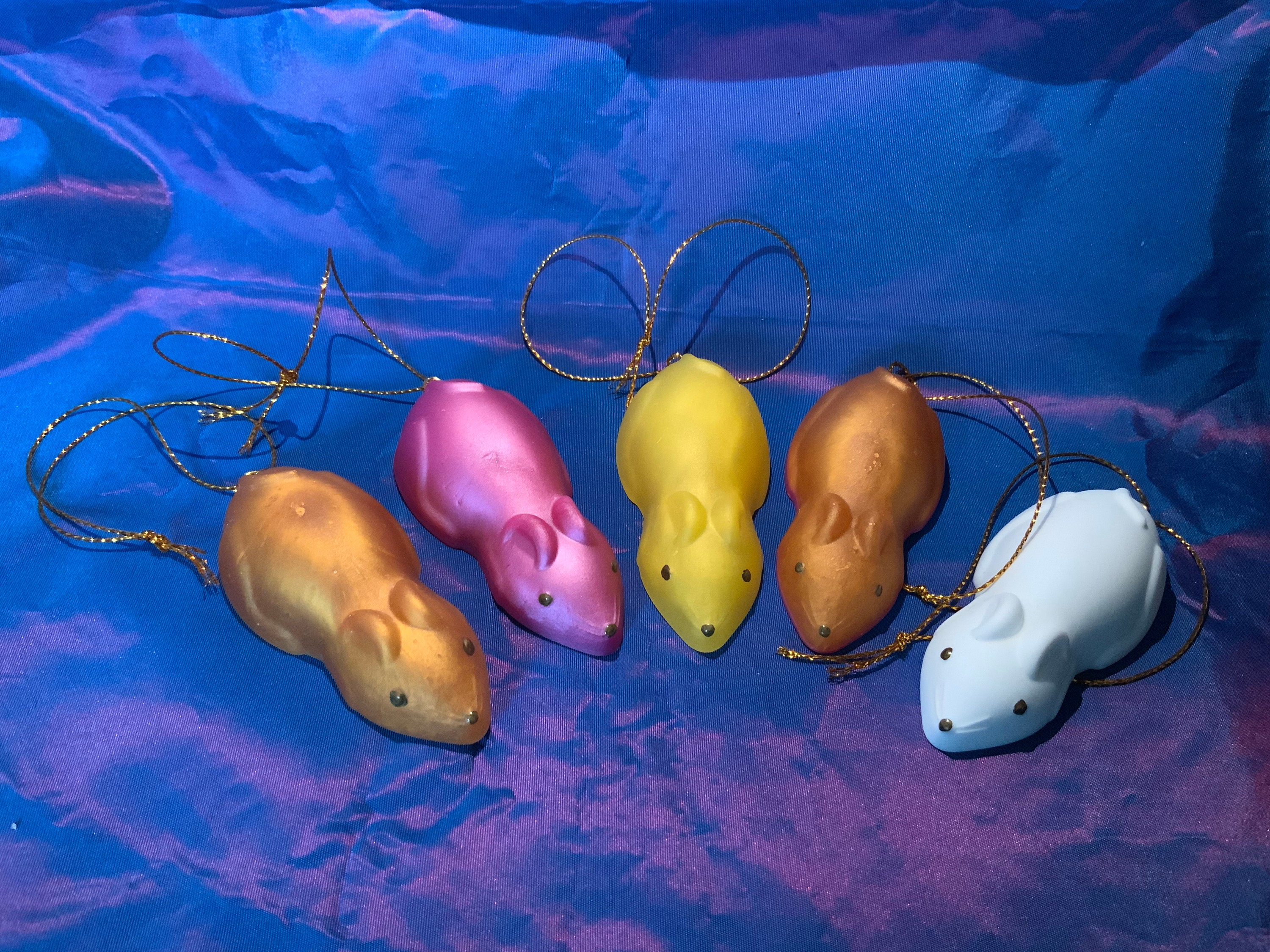 Faux Sugar Mice. Sweet Candy Christmas Tree Decorations. Different Colours  Available. - Etsy UK