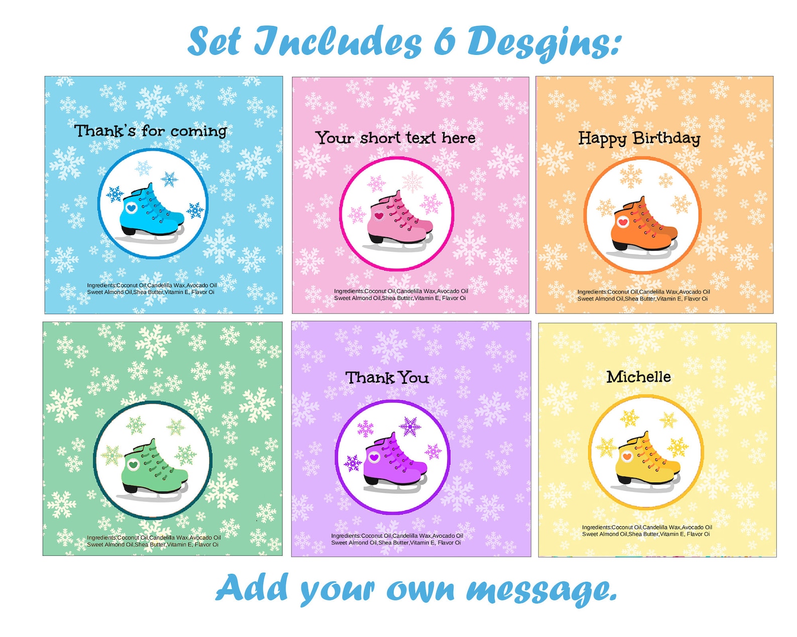 Ice Skating Party Favorsice Skating Birthday Party Ice Etsy