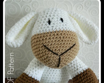 Crochet Sheep Amigurumi Toy Pattern| Baby Lamb Stuffie| Digital PDF Pattern