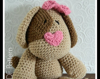 Crochet Amigurumi Girl Puppy/Dog Toy Pattern {PDF PATTERN ONLY}