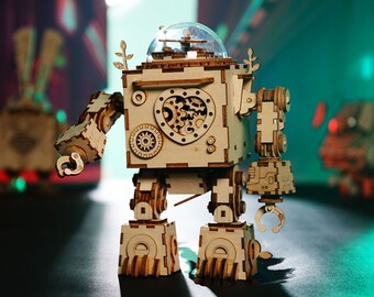 Orpheus Wind-up Steampunk Music Box 