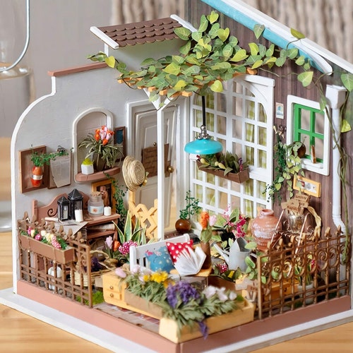 Garden Greenhouse Scene/ DIY/ Diorama/ Dollhouse | Etsy