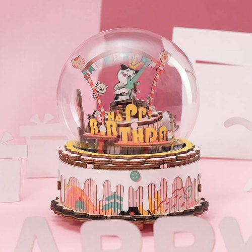 Ferris Wheel Windup Musical Box AMD61 Robotime Rolife DIY Etsy