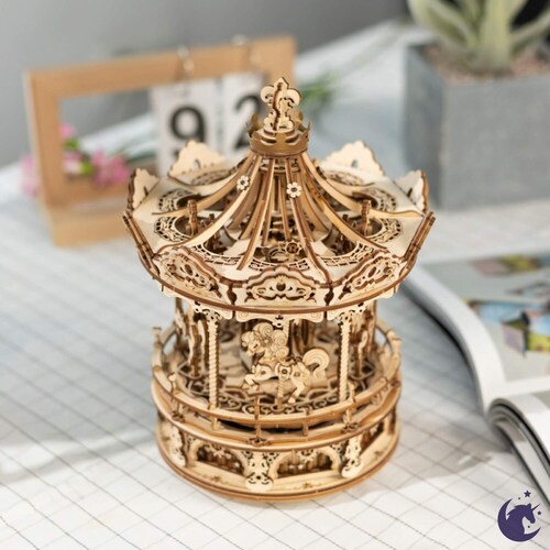 Starry Night Windup Mechanical Music Box AMK51 Robotime Etsy