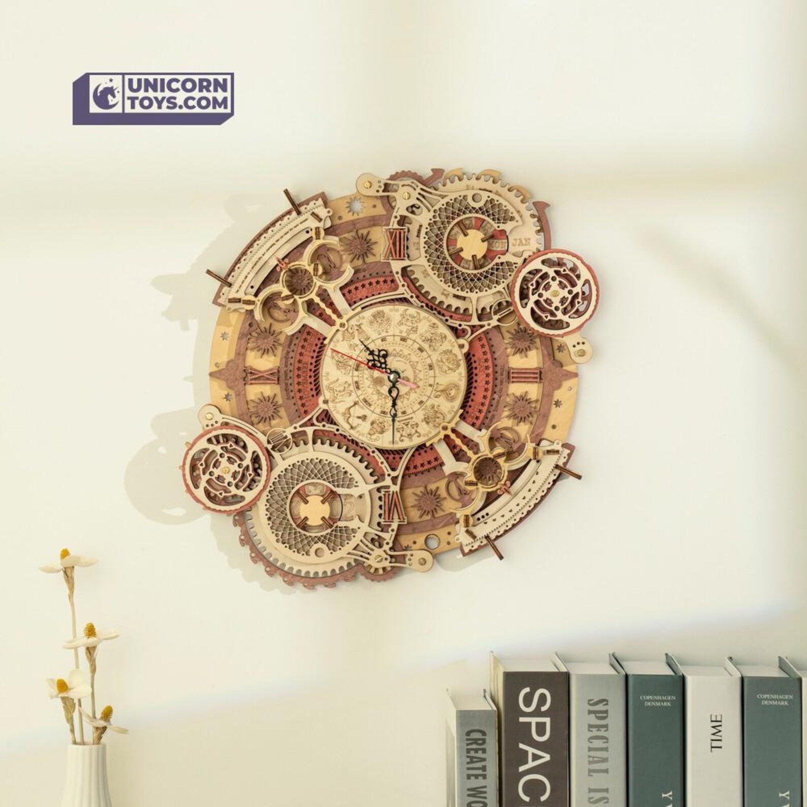 Zodiac Wall Clock DIY Decoration Wall Clock LC601 Robotime