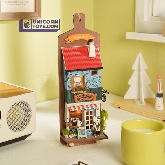 Aroma Toast Lab Robotime Rolife DS019 Wall Hanging DIY Miniatures Kit -   Canada