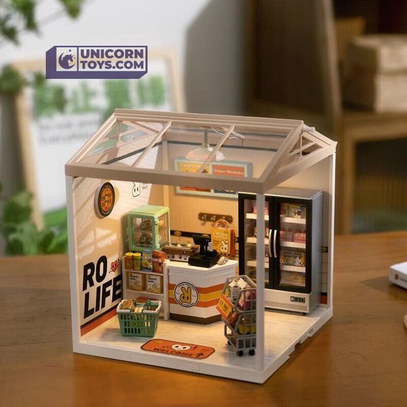 Energy Supply Store Rolife Super Creator DW002 DIY Stackable Dollhouse  Miniatures Kit -  Ireland