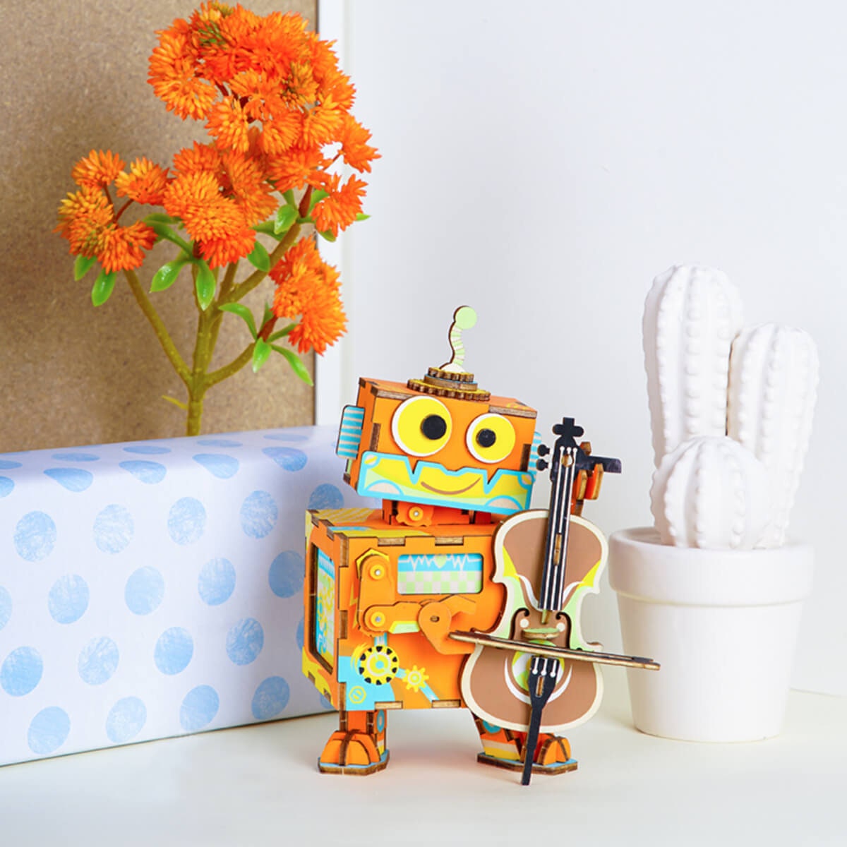 Little Performer Windup Musical Box AMD53 Robotime Rolife Etsy