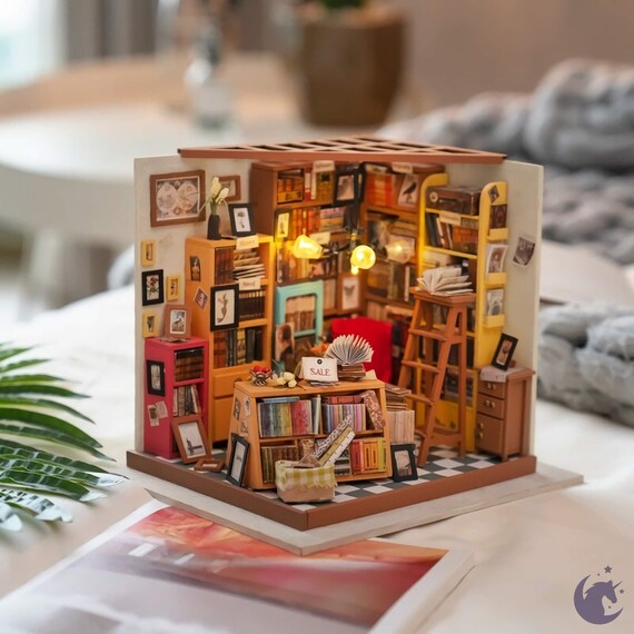 Rolife Sam's Study Library DIY Miniature House Kit