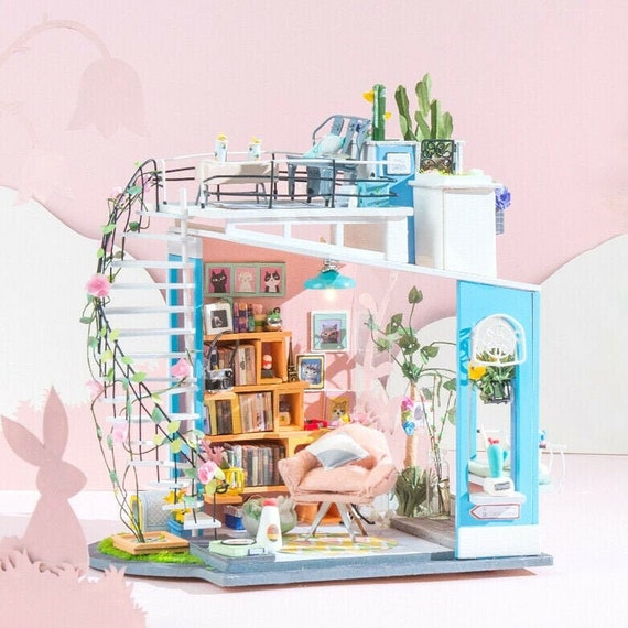 Dora's Loft Grandeur Mansion Miniature With LED Lights - Etsy