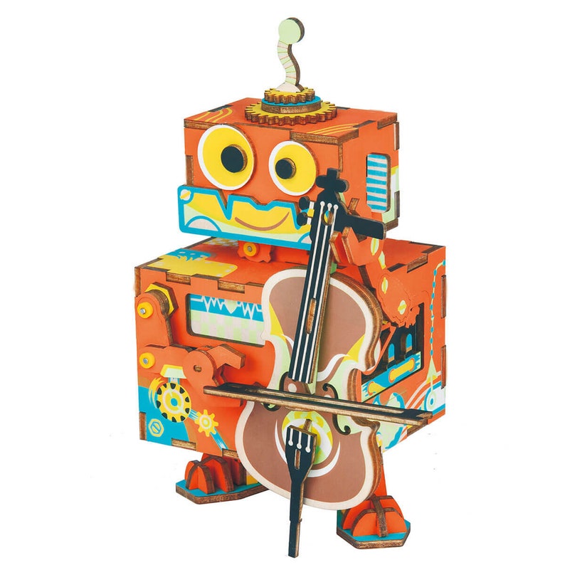 Little Performer Windup Musical Box AMD53 Robotime Rolife Etsy