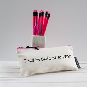 I may be addicted to pens......The perfect gift Quality zipper pencil case, for all those stationery lovers out there image 2
