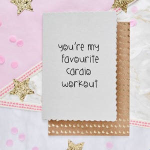 You&#39;re My Favourite Cardio Workout - Funny Valentines Card