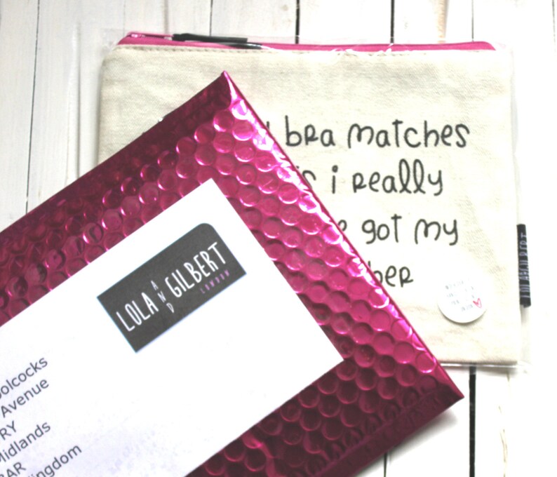 A perfect gift If you have nice eyebrows you literally have everything in life Quality zip pouch hand screen printed to make your day!