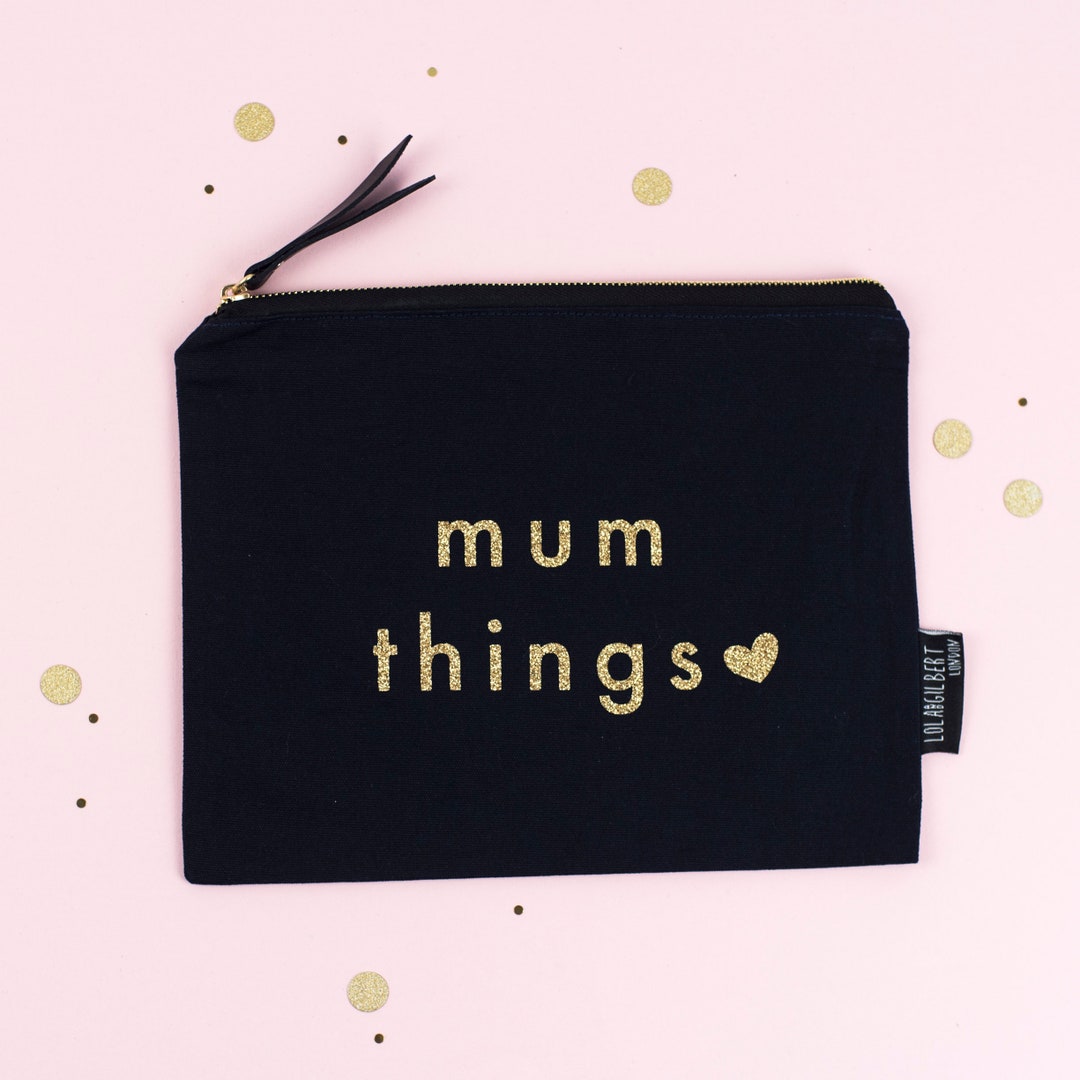 Mum Things Navy Diaper Bag Make up Bag Baby Pouch Baby Pouch