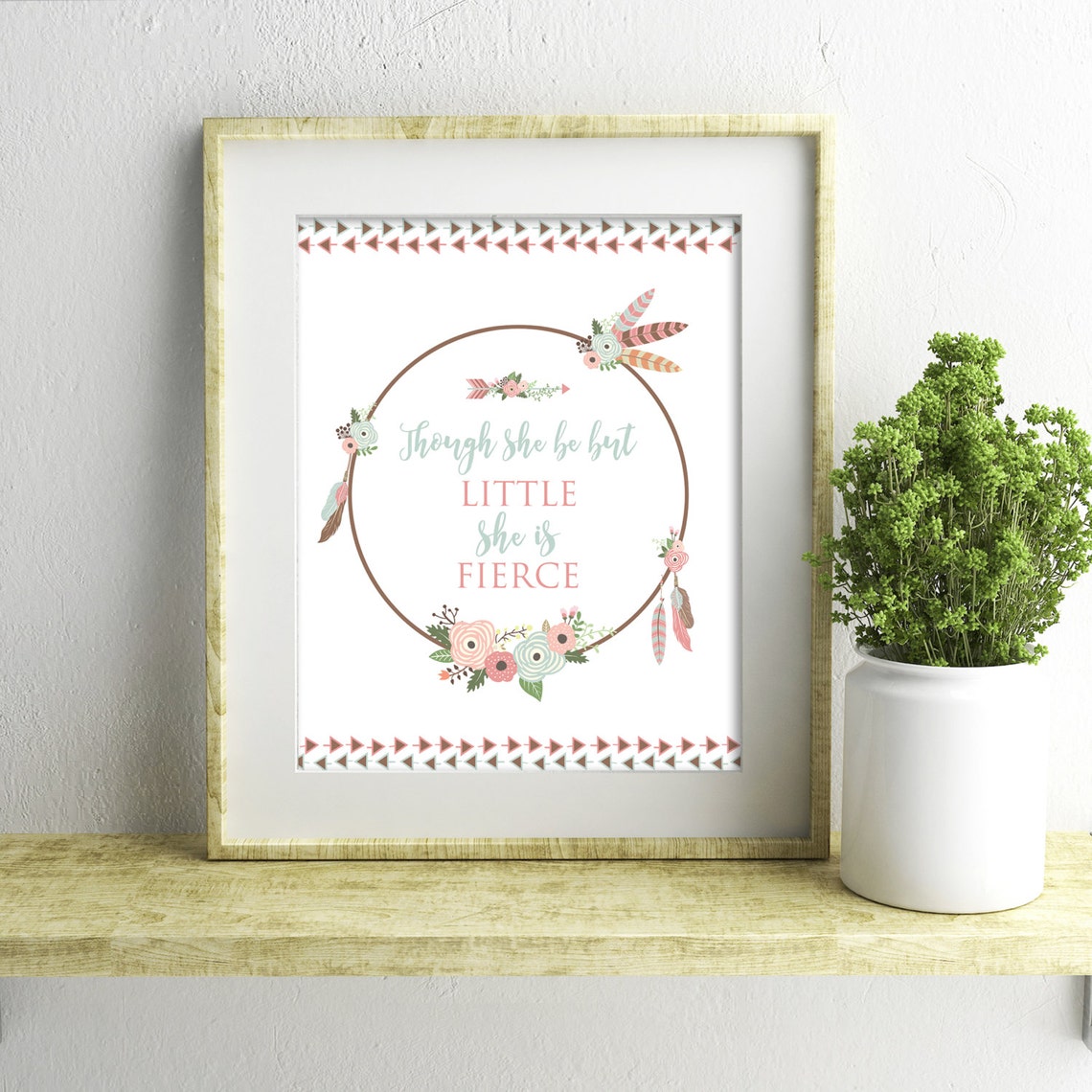Boho Tribal Floral Print Instant Download Nursery Decor | Etsy