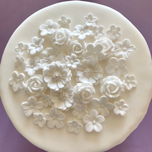 SUGAR ROSE FLOWERS Wedding Cake Birthday Cake Topper Etsy UK