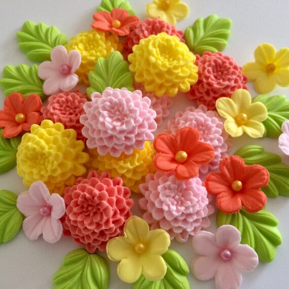 Home Furniture Diy Chrysanthemums Daffodils Edible Sugar Paste