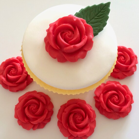 Baking Accs Cake Decorating 12 Emerald Mint Mix Sugar Roses
