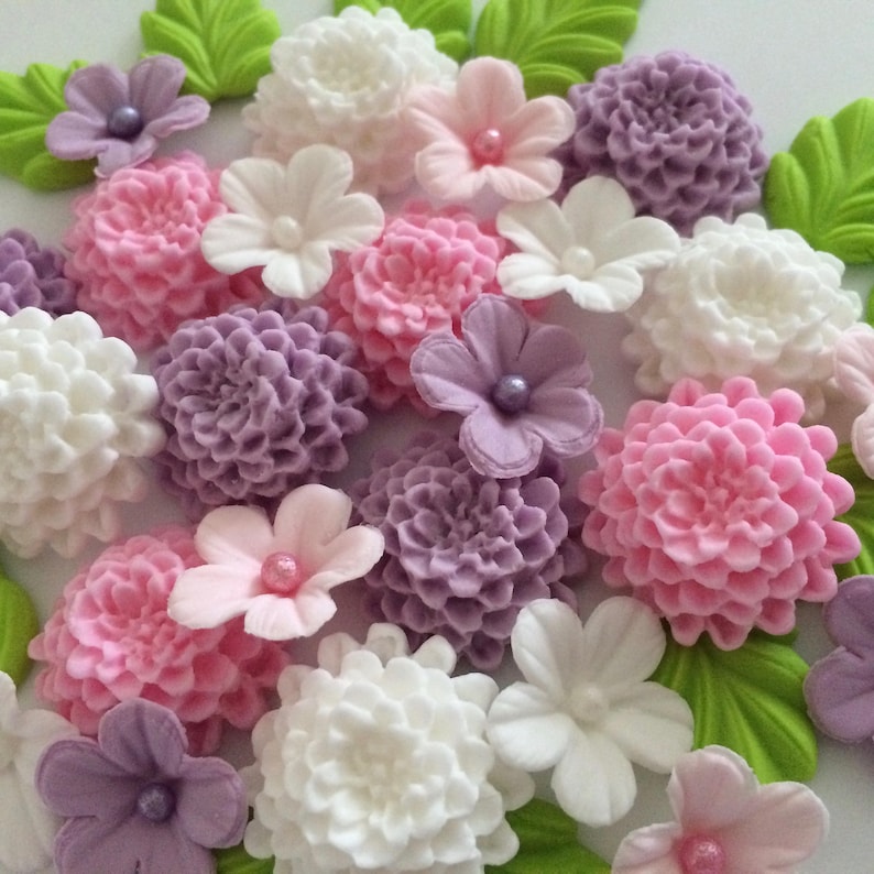 Edible Sugar Flowers For Cupcakes 12 2.5" Edible SUNFLOWER gum paste
