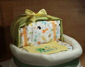 Baby Bassinet Diaper Cake In Neutral Colors