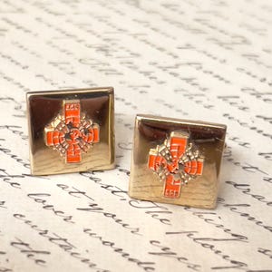 Vintage SPF Society Cufflinks: Balfour Cross Gospel Cuff Links