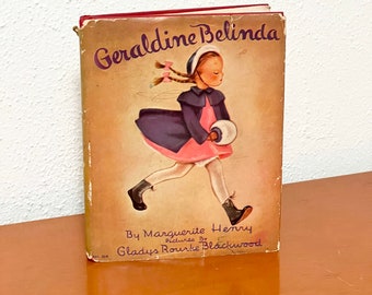 Livre vintage pour enfants « GERALDINE BELINDA » par Marguerite Henry, 1942
