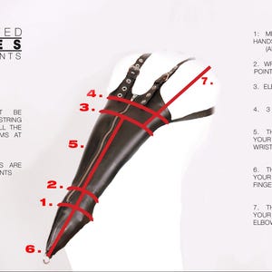 Bondage Leather Gwendoline Armbinder - Lacing Custom Made Italian ...